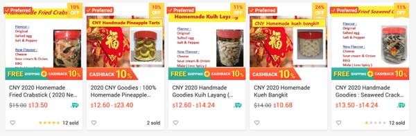 Nine examples of successful eCommerce stores on Shopee